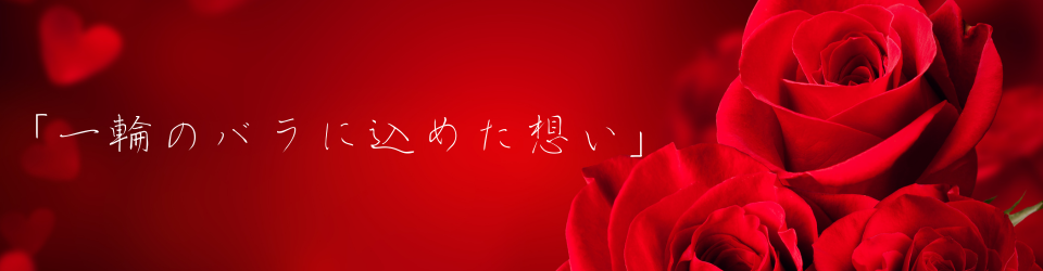 一輪のバラに込めた想い
